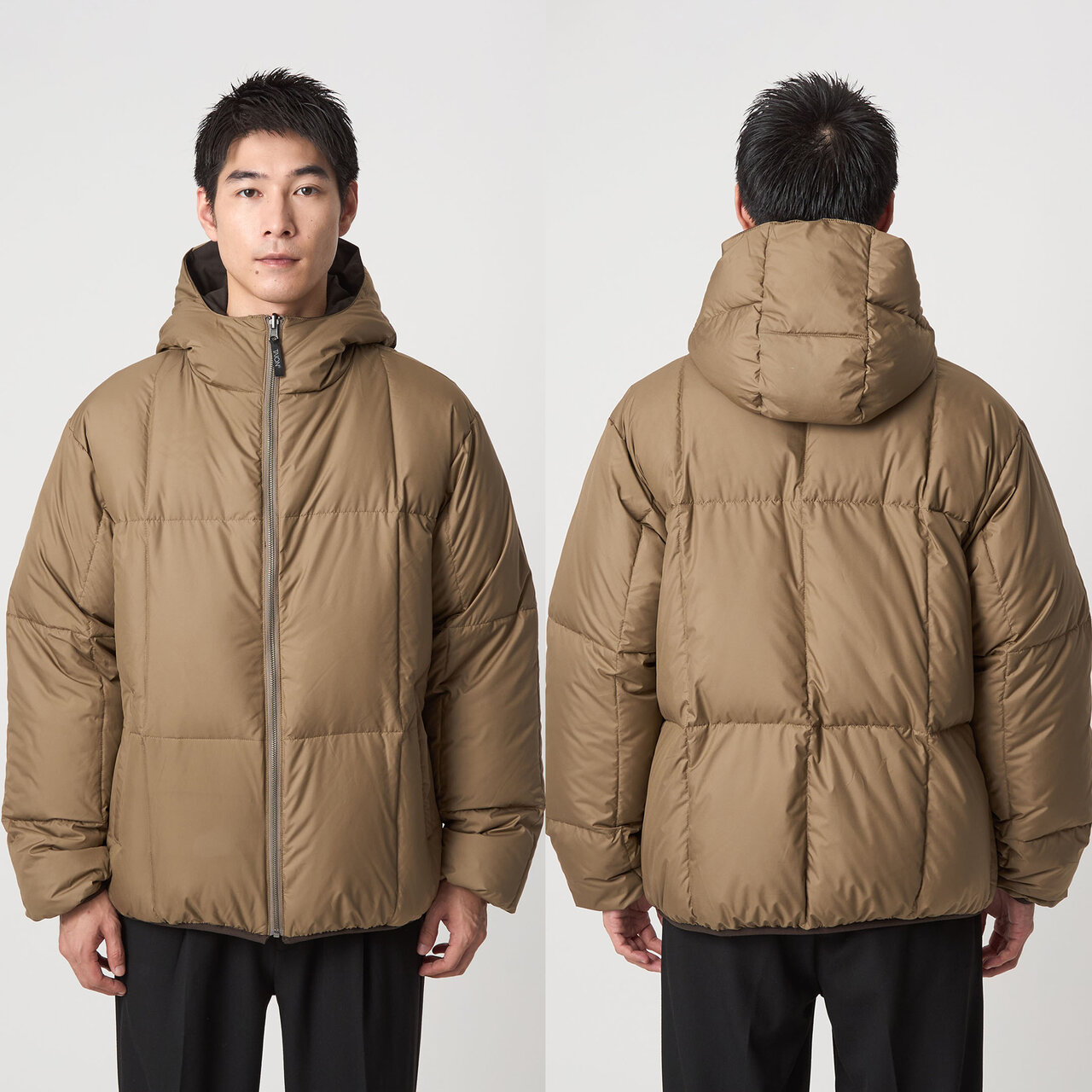 2． 暖かさの面を考慮して、昨年モデルよりもダウンの量を増量させました。