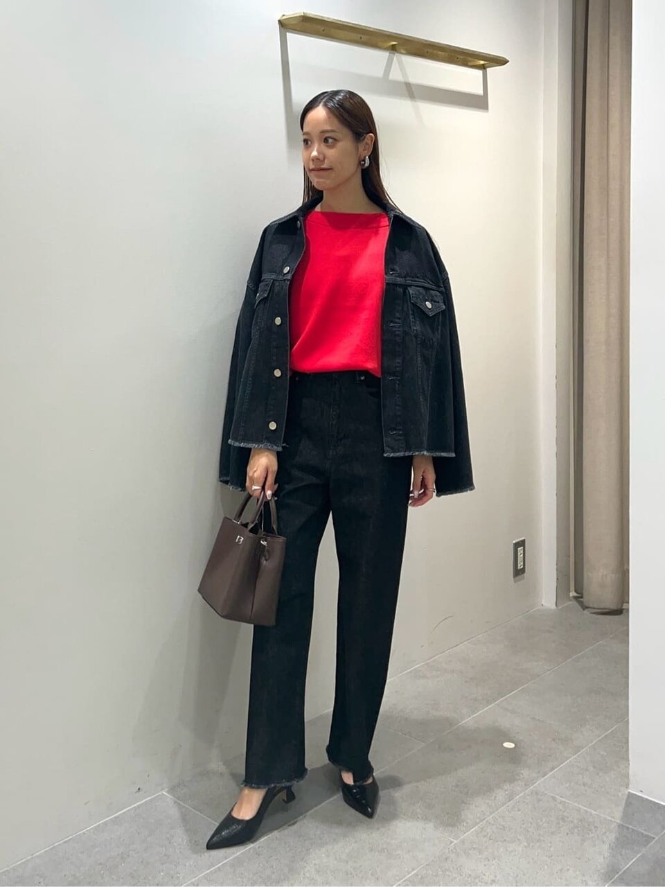 デニムジャケット×デニムパンツコーデ
