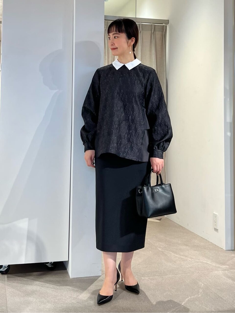 ブラウスとタイトスカートの卒園式・卒業式コーデ
