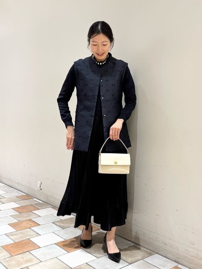 ワンピースとベストの卒園式・卒業式コーデ