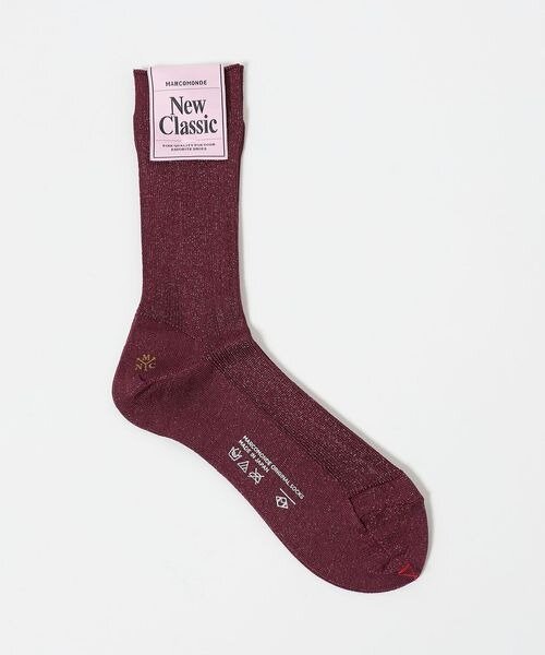 ミドルブラウンの靴下