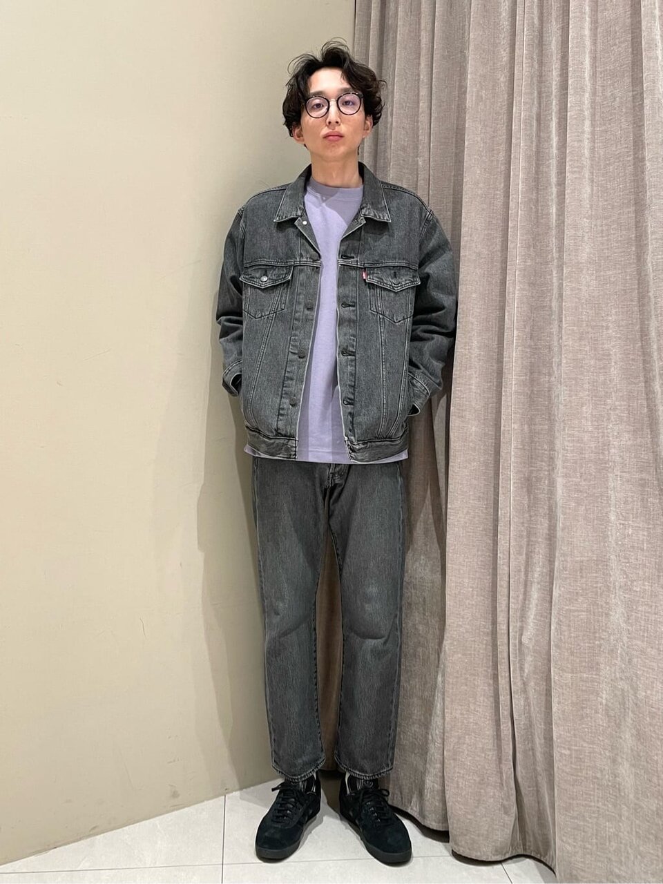 デニムジャケット×デニムパンツのコーデ