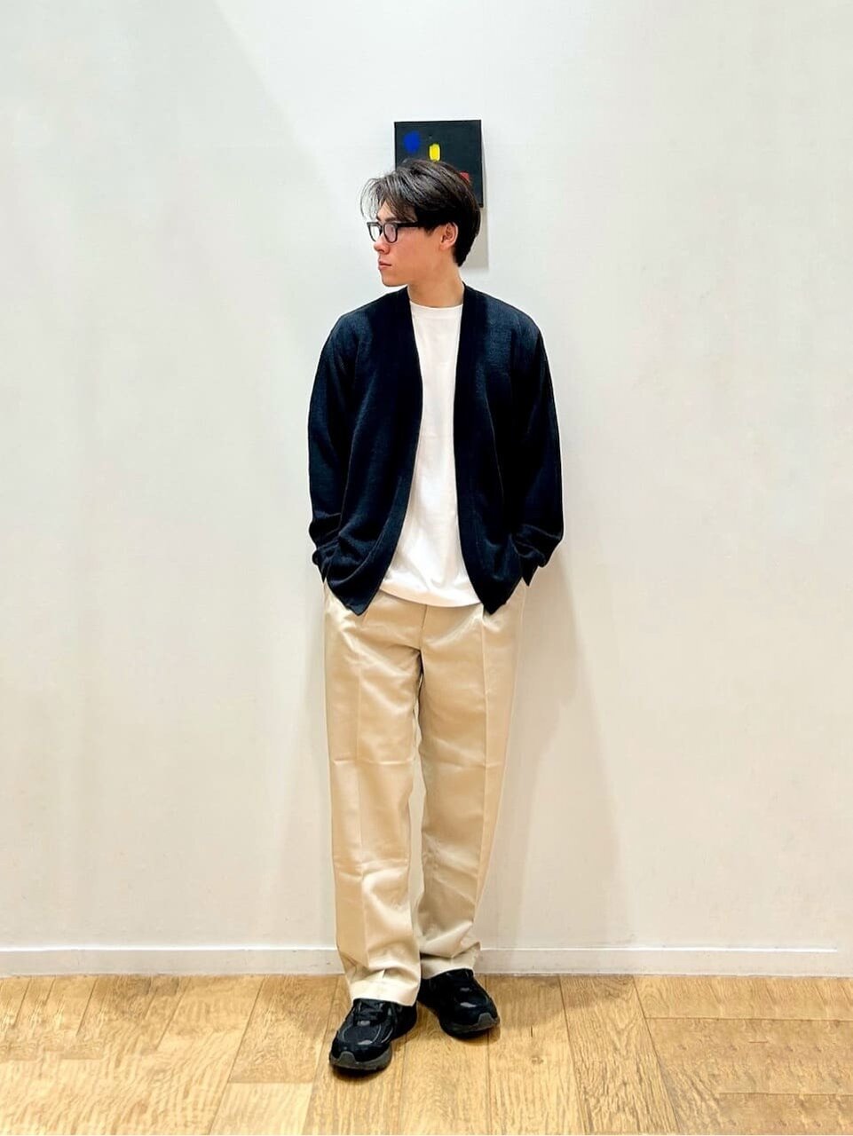 カーディガンを取り入れたこなれスタイル