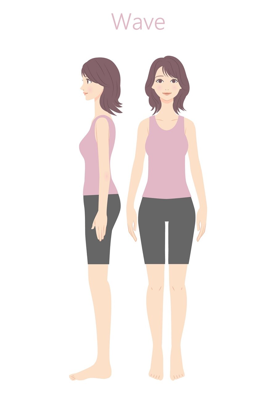 骨格ウェーブの女性