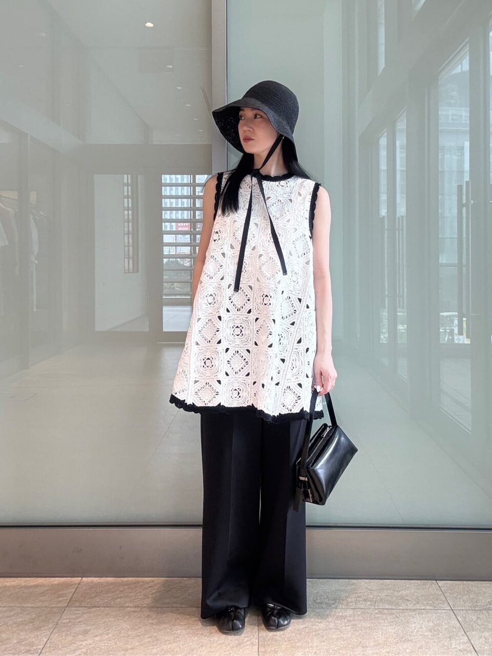 チュニックとパンツを使った25度の服装