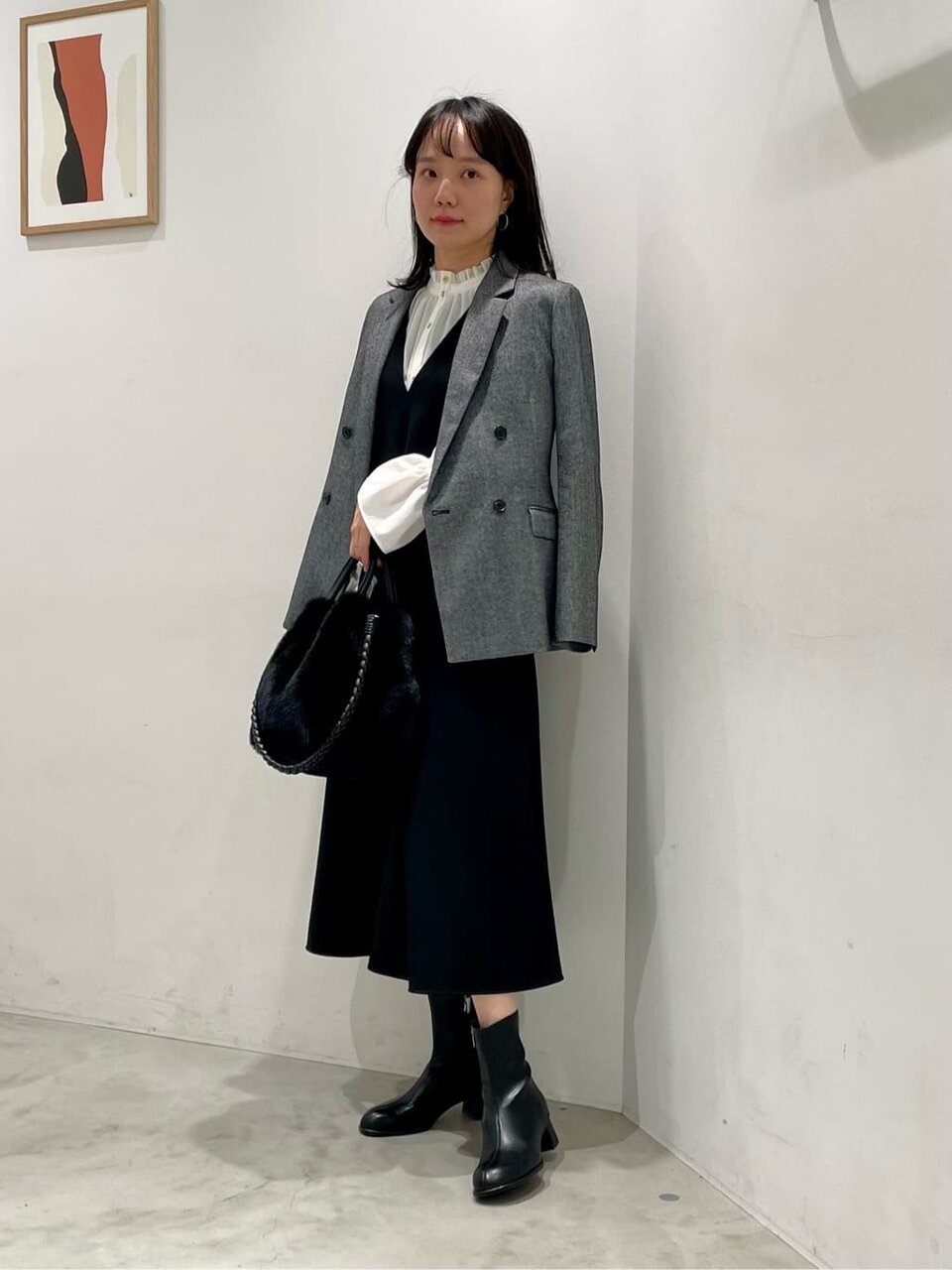ブーツを履いた女性