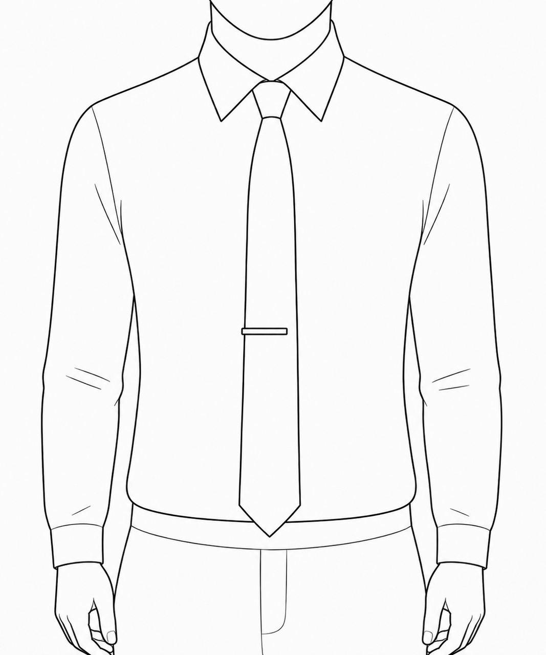 ネクタイピンのイラスト