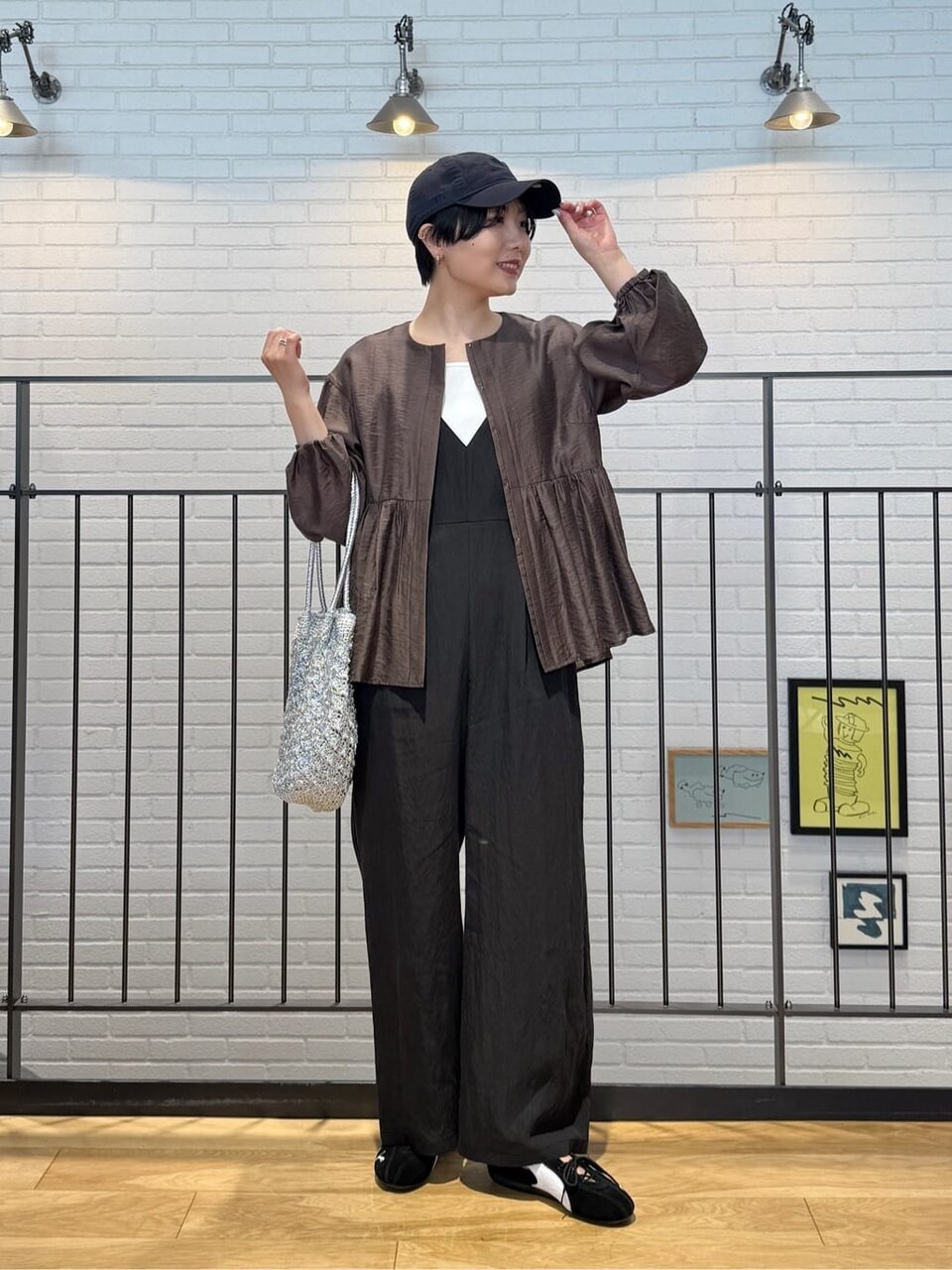 オールインワンとジャケットの9月下旬コーデ