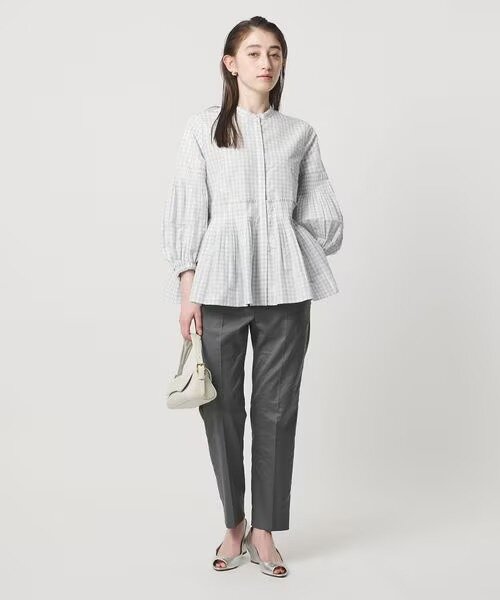 シルエットにメリハリをつけたデートコーデ