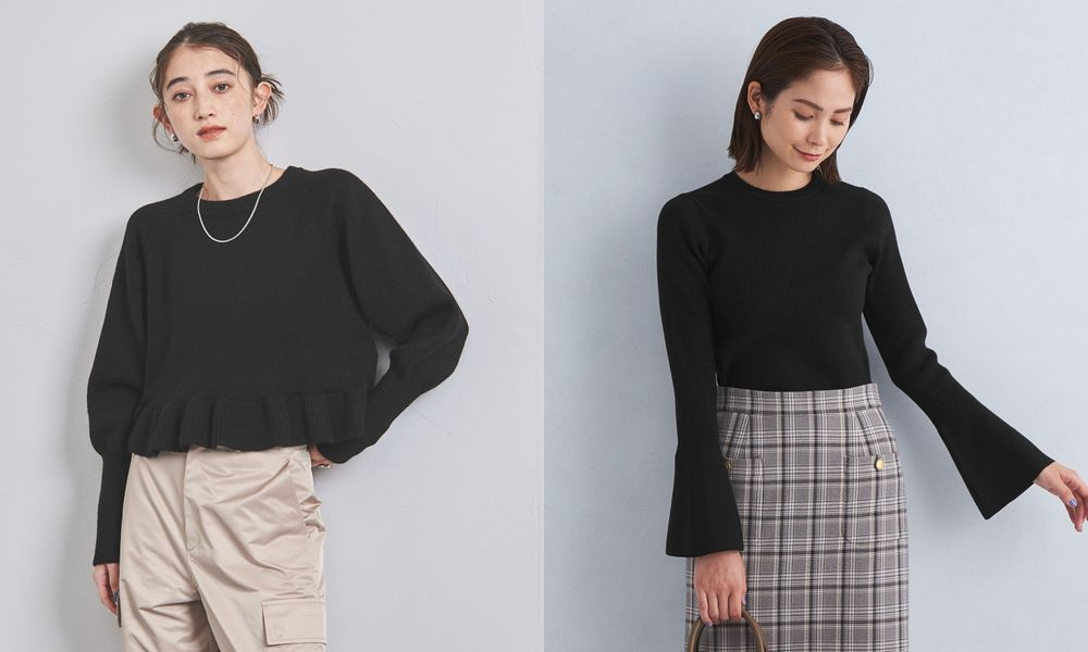 黒ニットのおすすめレディースコーデ30選｜春夏秋冬の季節別コーデと着こなすコツ