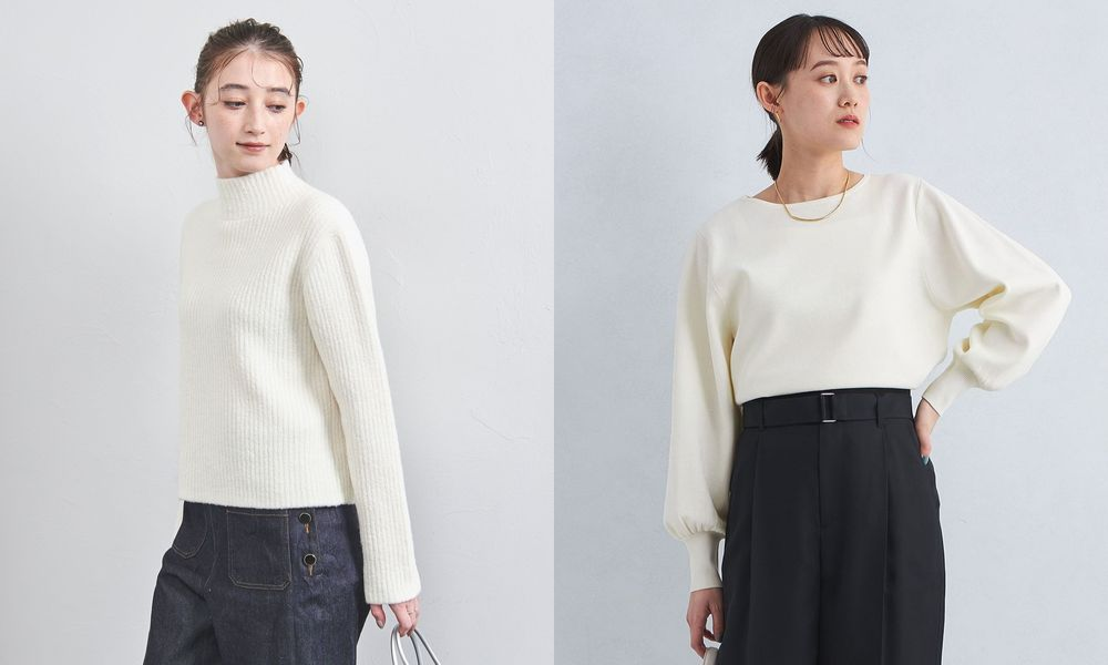 白ニットのおすすめレディースコーデ24選｜着こなしのコツと、あわせるアイテム別＆年齢別コーデ
