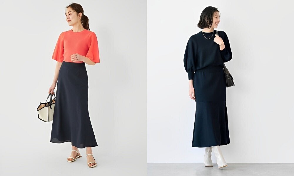 マーメイドスカートの大人女子コーデ40選｜春夏秋冬のおすすめコーデと着こなしのコツ
