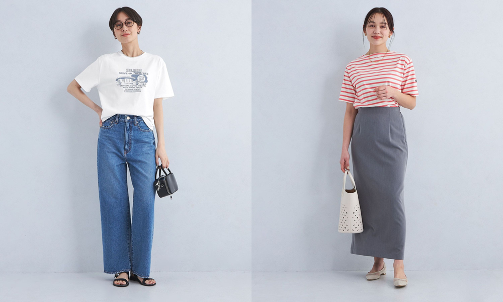 Tシャツインのおすすめレディースコーデ20選｜タックインのやり方と着こなしのコツ