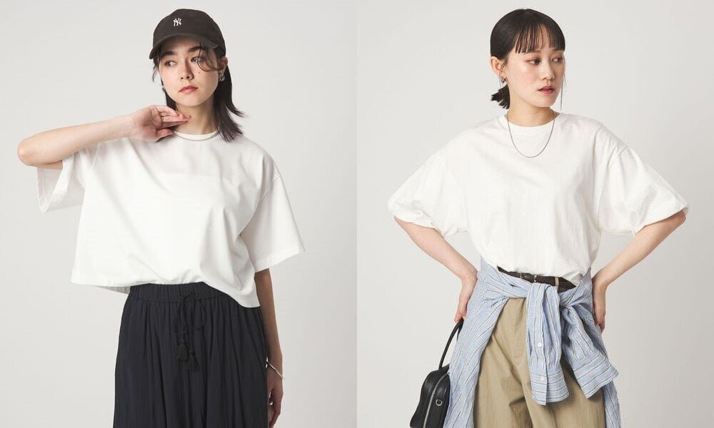 白Tシャツのおすすめレディースコーデ32選｜着こなしのコツと春夏秋のおすすめコーデ