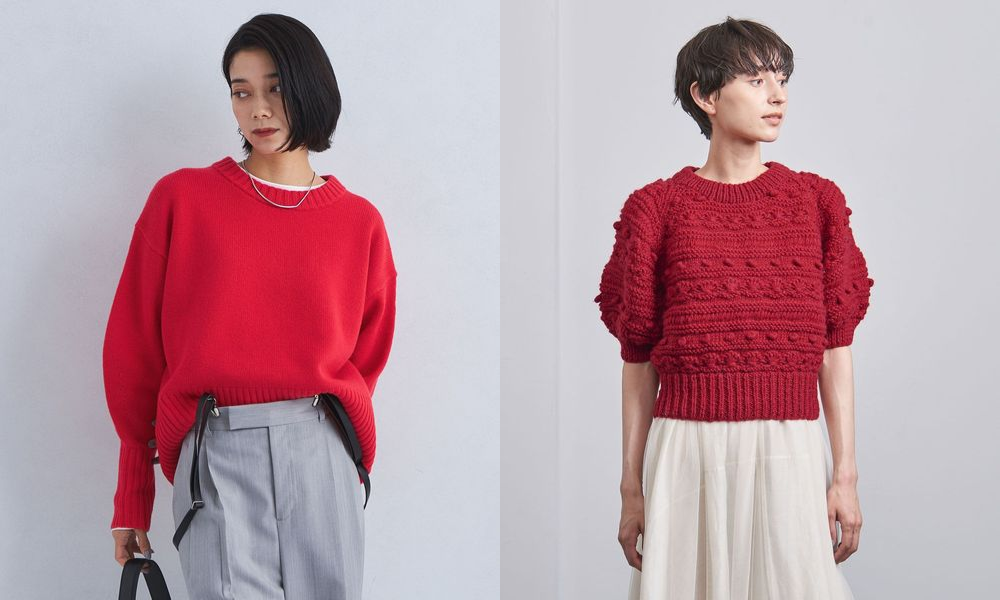 赤ニットのおすすめレディースコーデ23選｜あわせるアイテム別＆年齢別コーデと着こなしのコツ