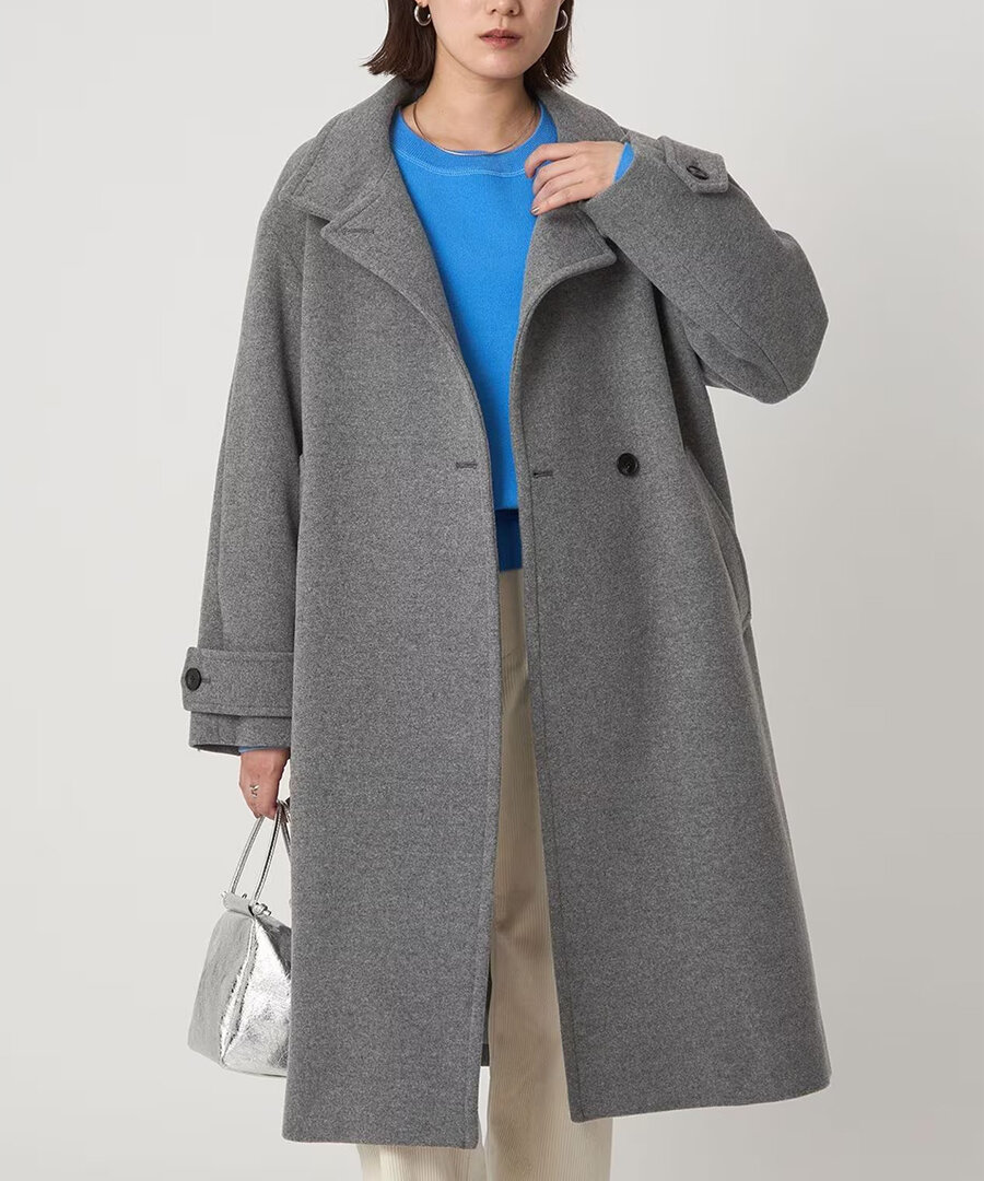 スタンドカラーコート