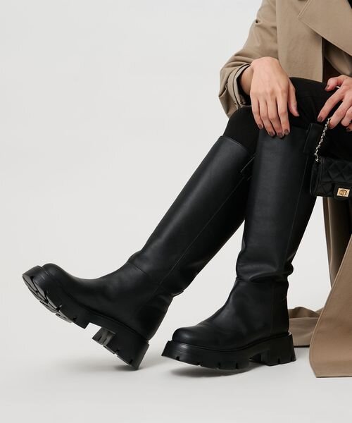 プラットフォーム ロングブーツ