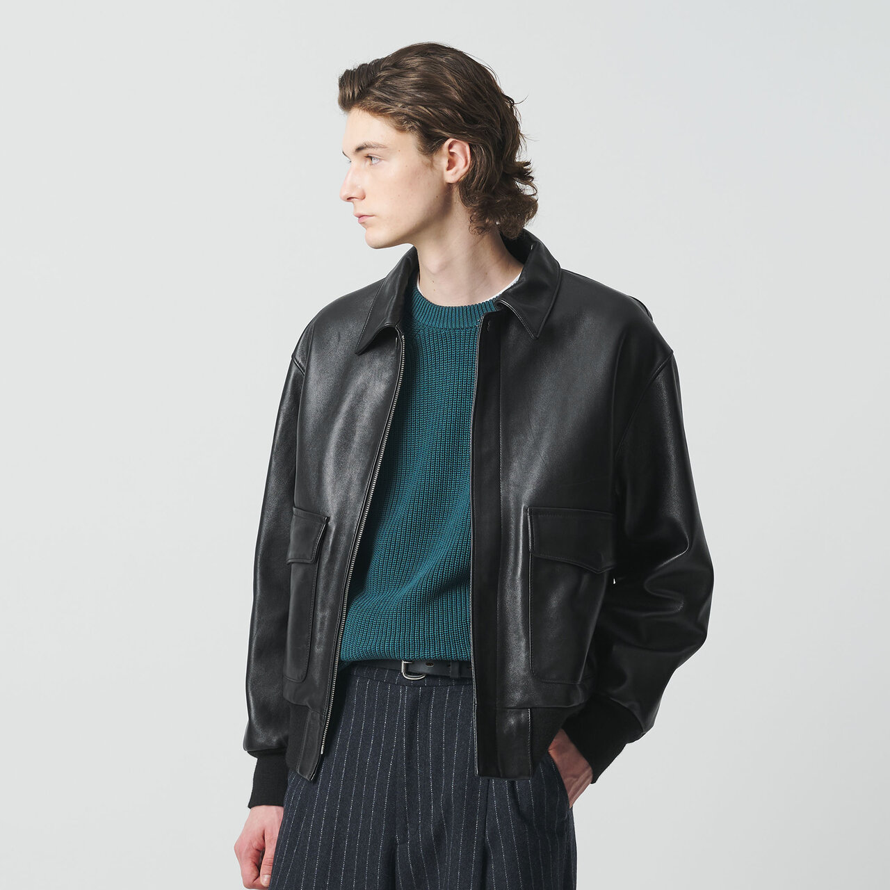 シープ レザー A―2 ジャケット