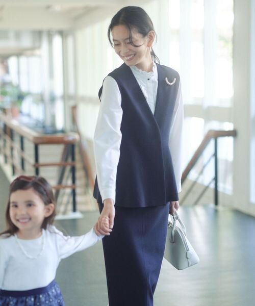 ［size SHORTあり］fleurie(フルリー) ペプラム ジレ