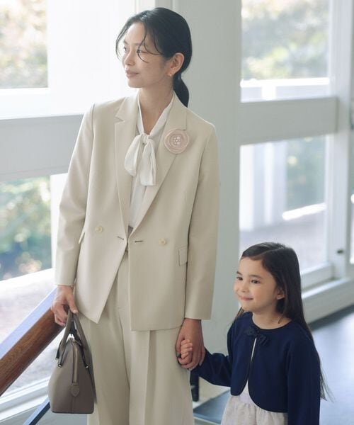 ［size SHORTあり］パウドレ ダブル ジャケット ウォッシャブル ストレッチ