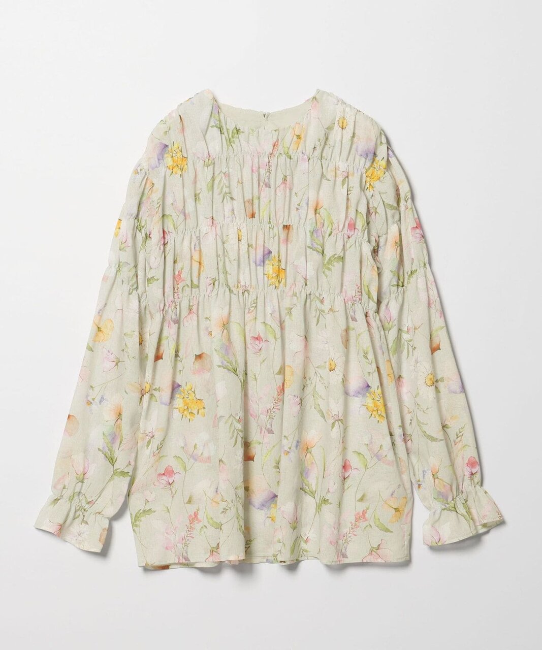 ＜EMMEL REFINES＞EM フラワーシャーリング チュニック