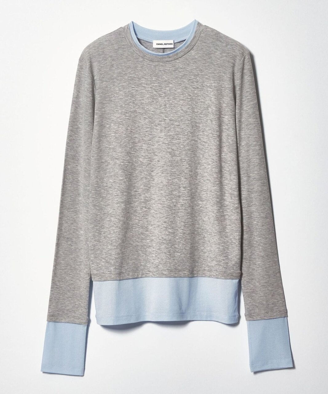 ＜EMMEL REFINES＞EM ベアフライス クルーネック プルオーバー
