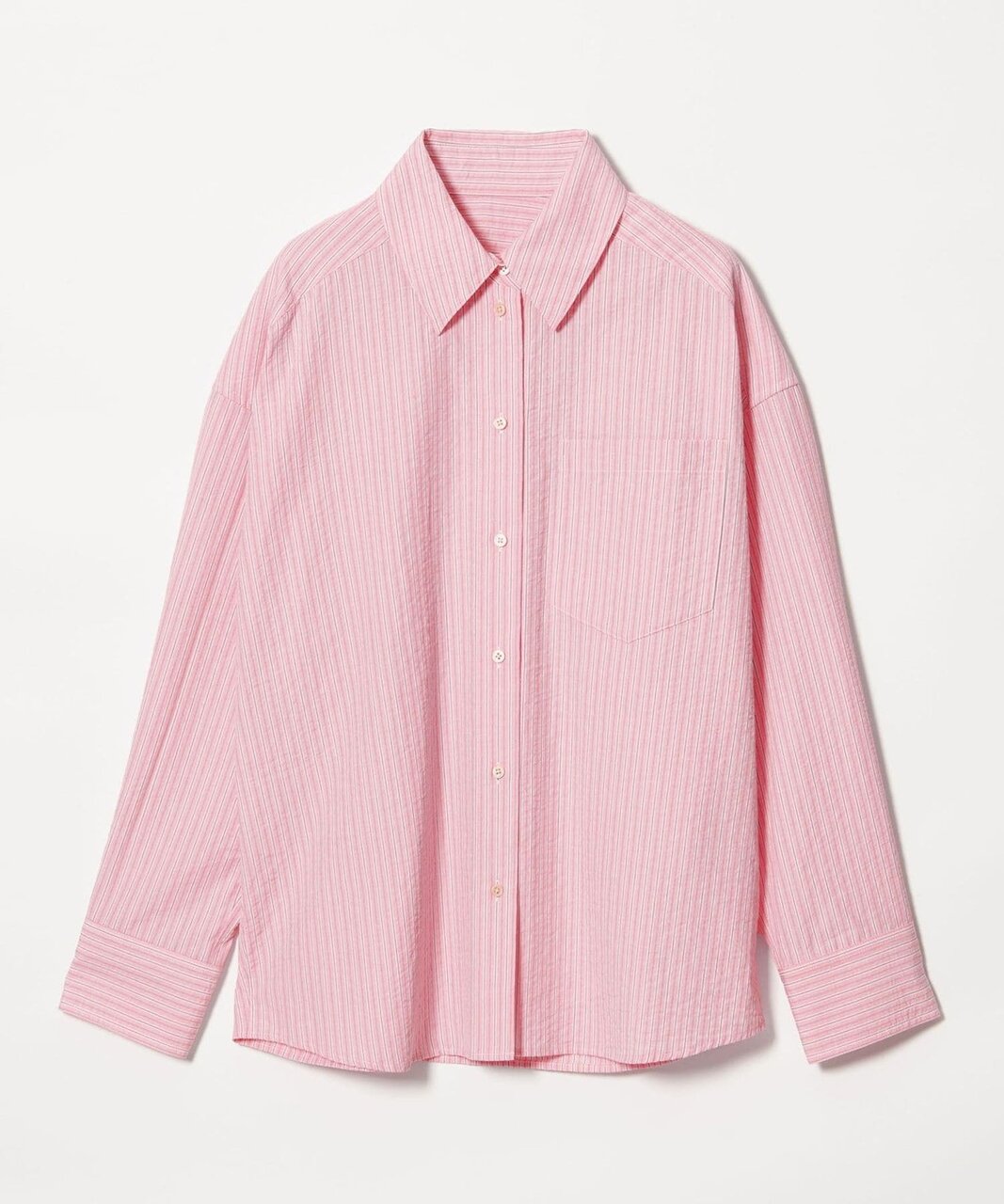 ＜EMMEL REFINES＞EM ウェーブマルチ ストライプ シャツ