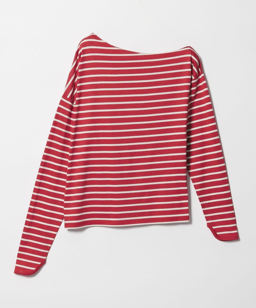 ＜EMMEL REFINES＞EM アシンメトリー ボーダー ロンT