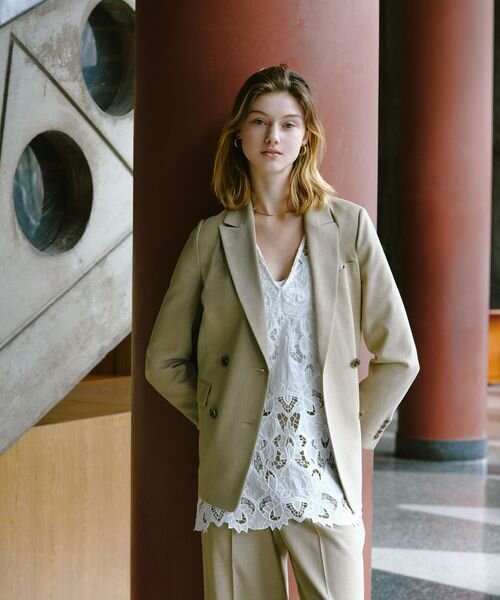 ［size SHORTあり］ラミーブレンド ダブル ジャケット