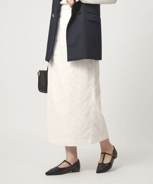 カットジャガード タイト スカート