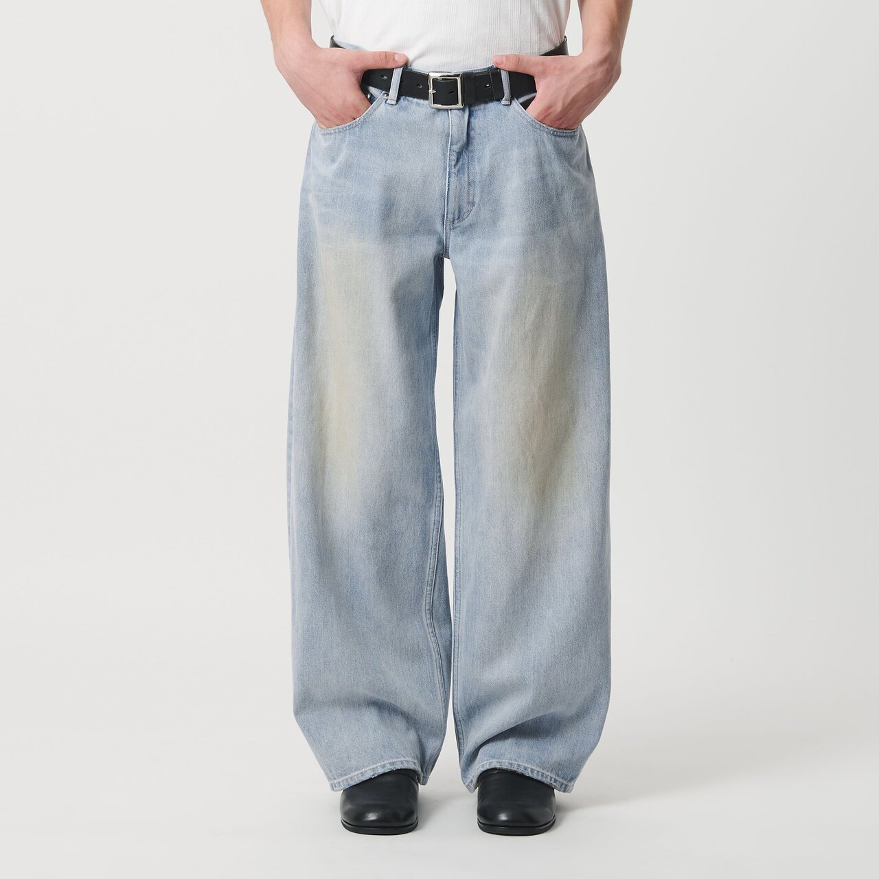 デニム ローライズ バギー パンツ