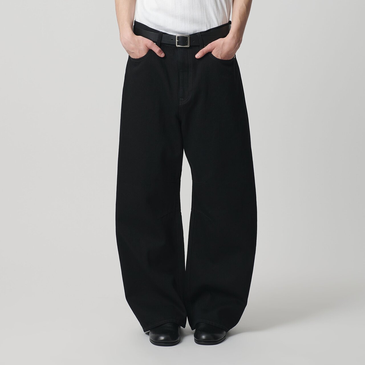 デニム カーブ パンツ