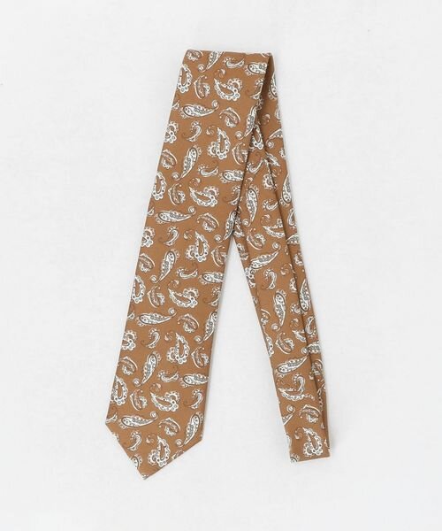 ペイズリー プリント ネクタイ