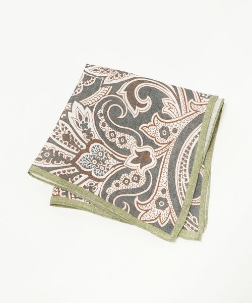 ペイズリー ポケットチーフ