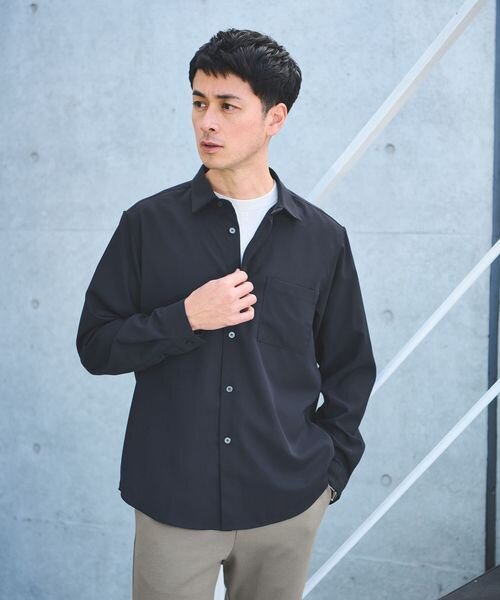 【WEB限定】JUST fit ソフトドレープ 長袖 シャツ