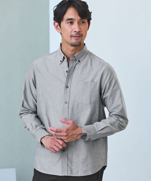 【WEB限定】JUST fit デイリー オックスフォード ボタンダウン シャツ