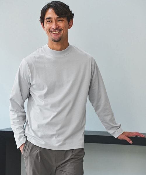 【WEB限定】JUST fit デイリーモック 長袖 Tシャツ ―吸水速乾・抗菌―