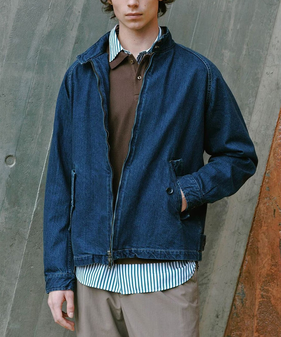 デニムブルゾン