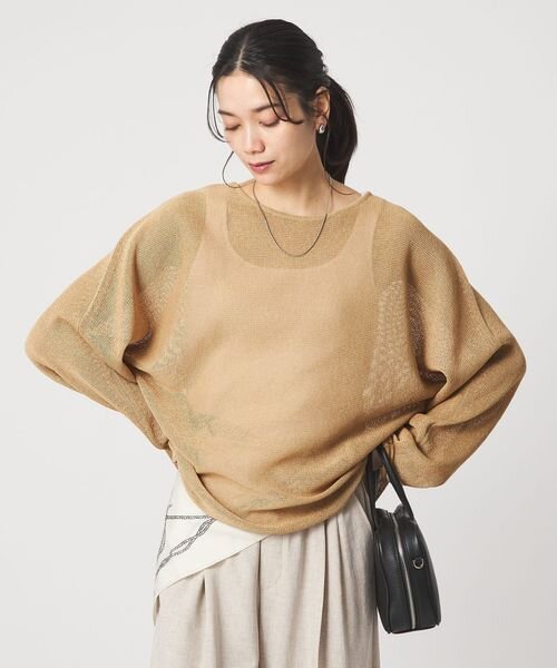 ペーパー ニット プルオーバー ウォッシャブル