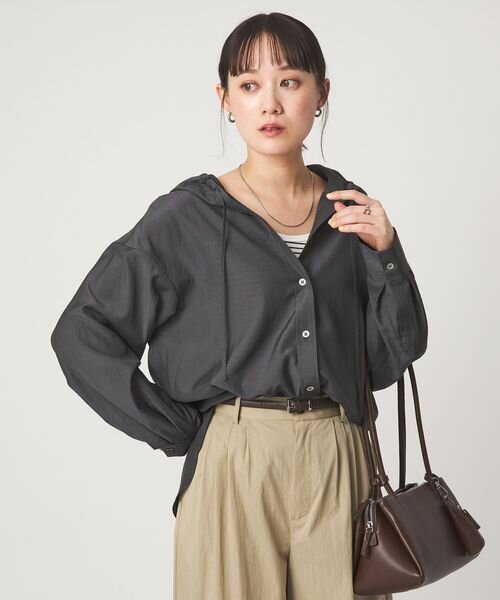 フード シャツ UVカット 接触冷感