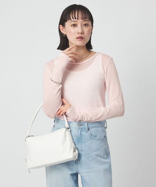 レディ シアー クルーネック カットソー