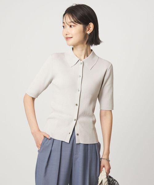 HIYOKE エリツキ リブ ニット マシンウォッシャブル UVカット 遮熱