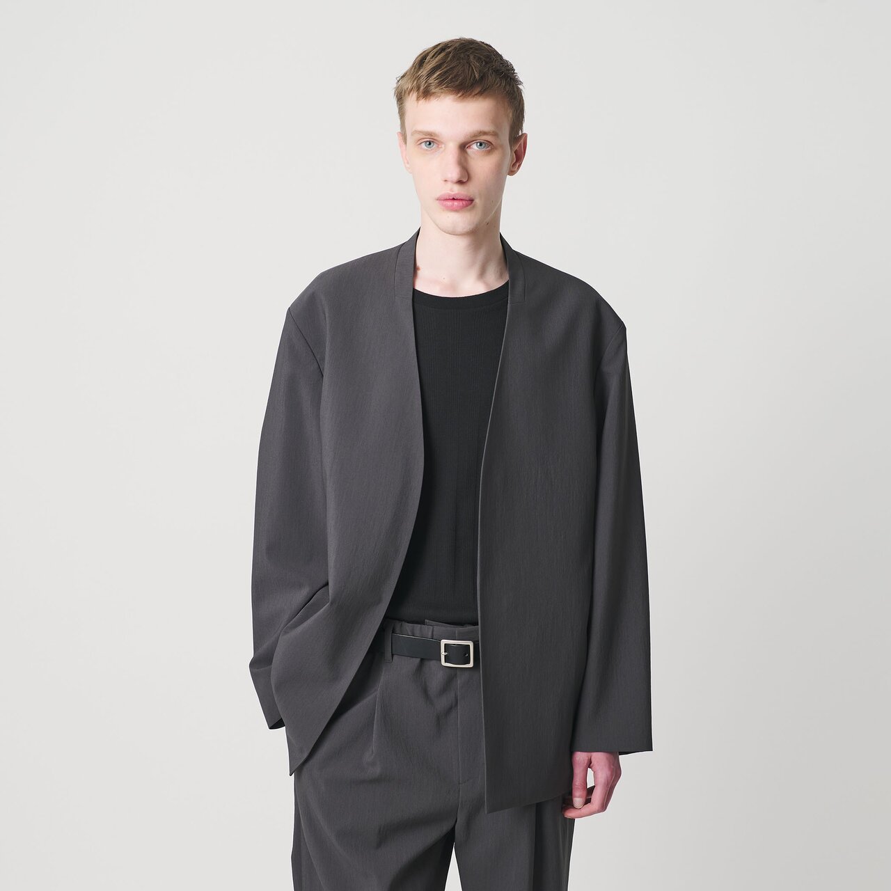 RENU TROシリーズ ラペルレス ジャケット ―セットアップ対応―