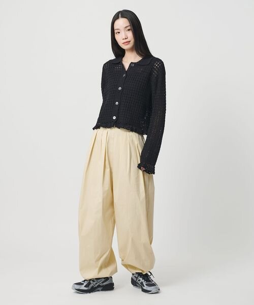 コットンナイロン バルーンパンツ ウォッシャブル