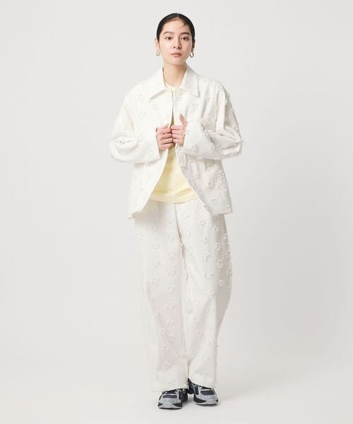 コットン エンブロイダリー ジャケット