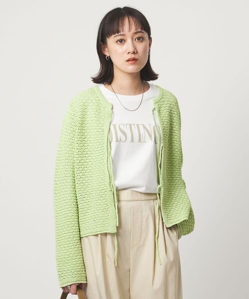 メッシュ ニット 2WAY プルオーバー