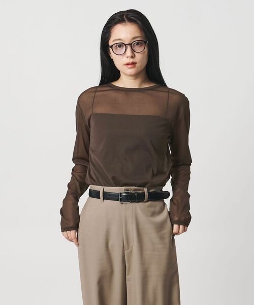 ＜MARW UNITED ARROWS＞シアー ロングスリーブ カットソー