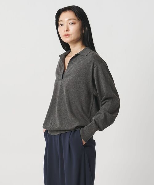 ＜MARW UNITED ARROWS＞スキッパー ロングスリーブ ニット