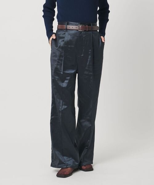 ＜MARW UNITED ARROWS＞サテン ストレート パンツ