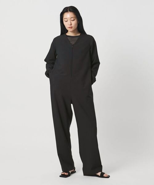 ＜MARW UNITED ARROWS＞フロントジップ Vネック オールインワン